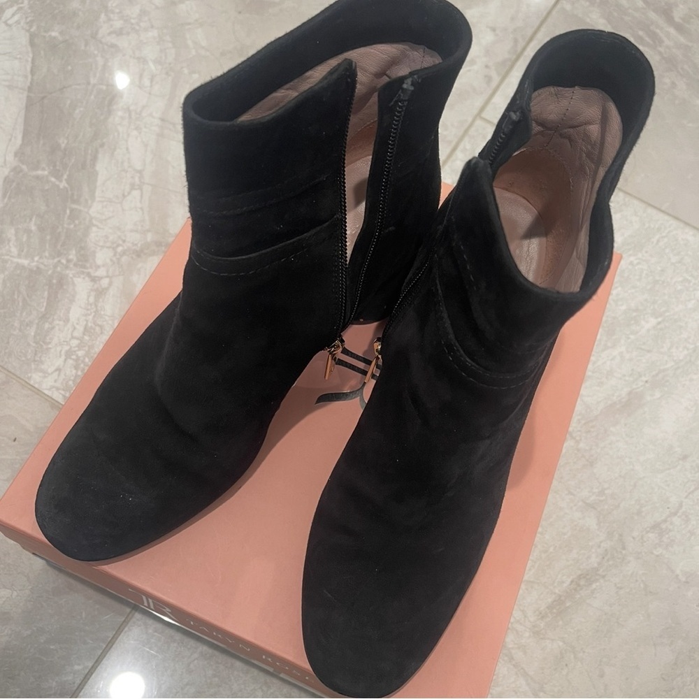 Taryn Rose Black Ankle Booties